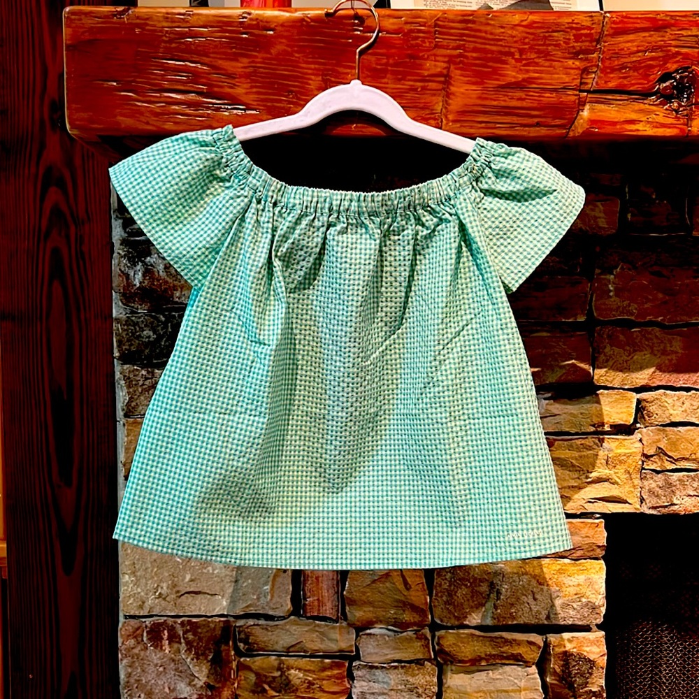 Armani Exchange - Girls Gingham Top - Size 8